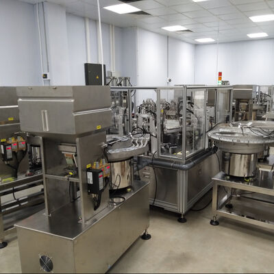 Euro Cap Assembly Machine with 14000-15000pcs/h Capacity, PLC Control, and Stainless Steel Construction for IV Infusion Caps