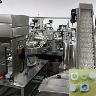 Καλή τιμή. Δέκα κοιλότητες αυτόματη ανίχνευση από ανοξείδωτο χάλυβα και κράμα αλουμινίου Ηλεκτροκίνητη μηχανή συναρμολόγησης καπάκιας γάλακτος σε απευθείας σύνδεση